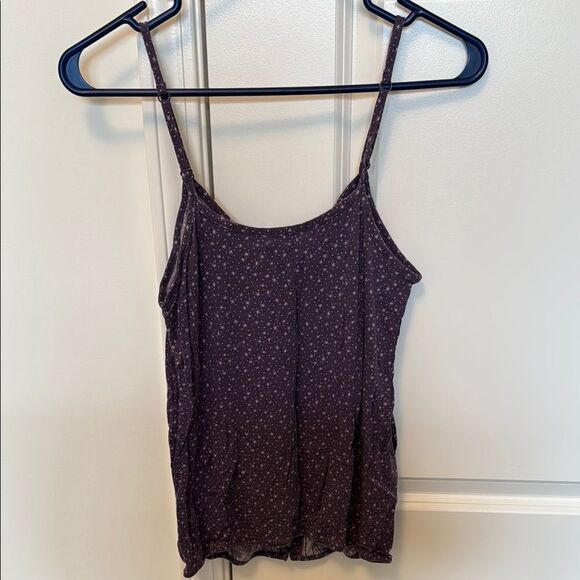 American Eagle Outfitters Purple Buttoned Spaghetti Strap Tank - Picture 4 of 4